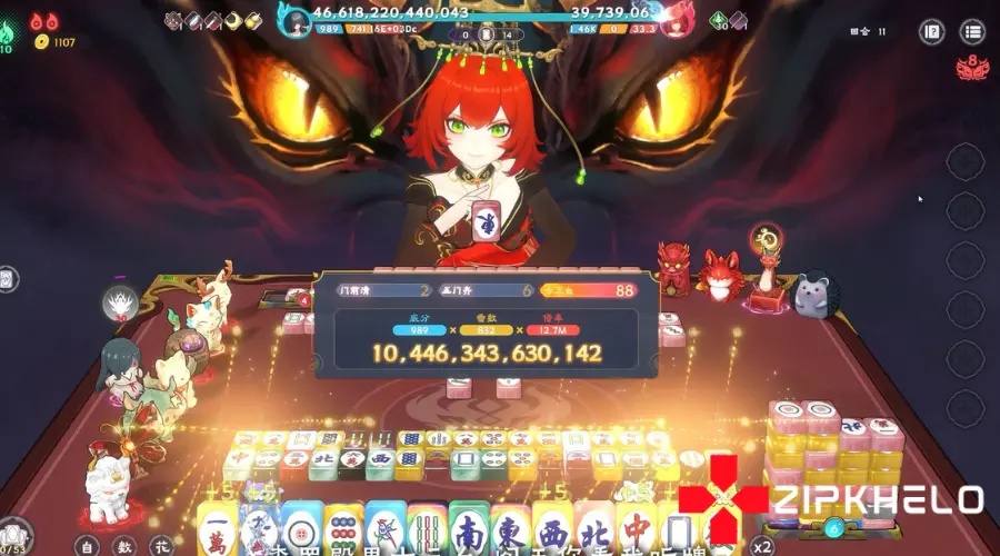 Demonic Mahjong gameplay