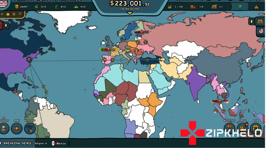 Countryballs Power Protocol modes